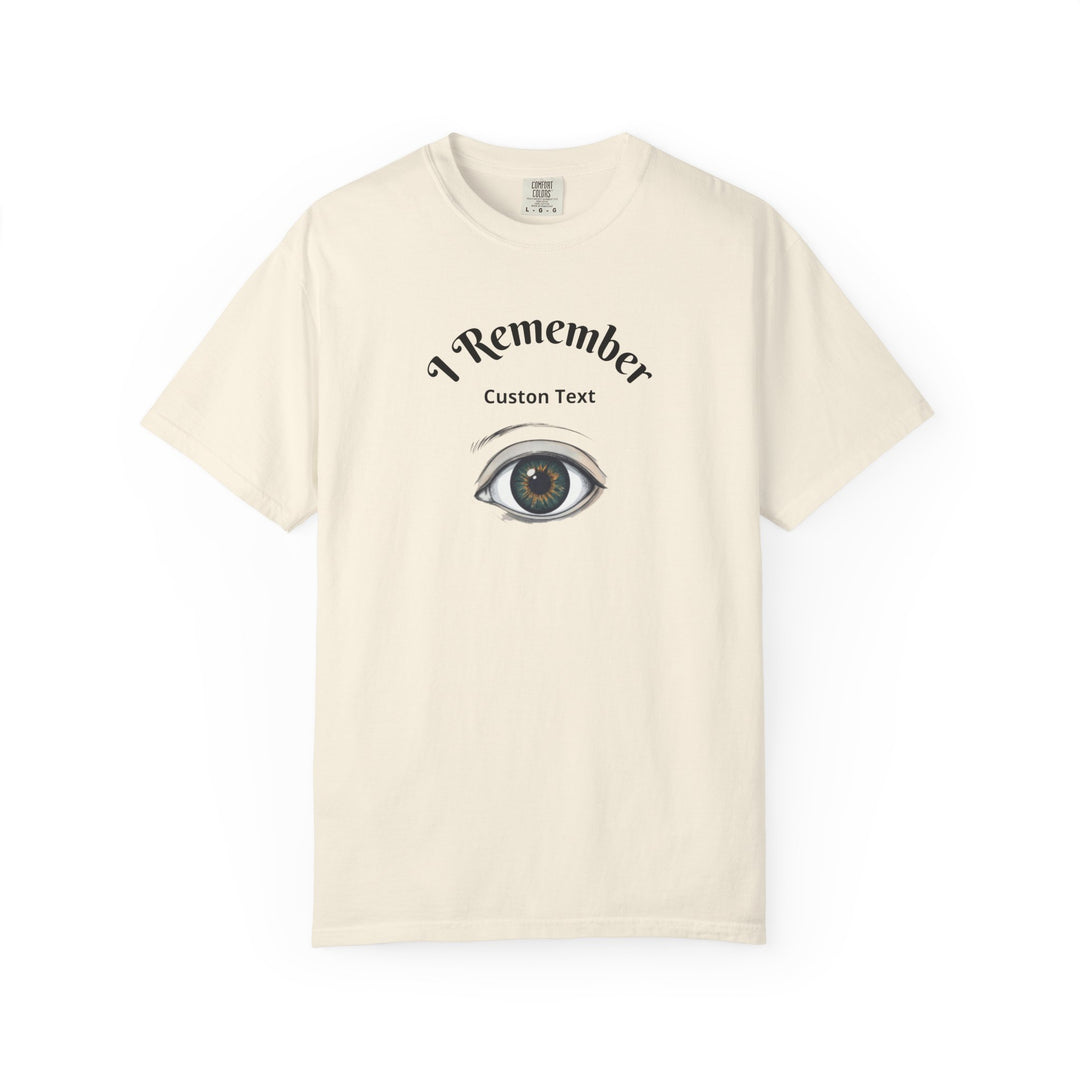 Personalized - Eye Graphic T-Shirt — "I Remember" Memorial Tee