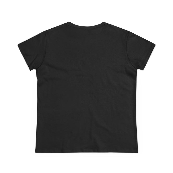 Semi-Fitted Cotton Tee with Minimalist Floral Graphic T-Shirt