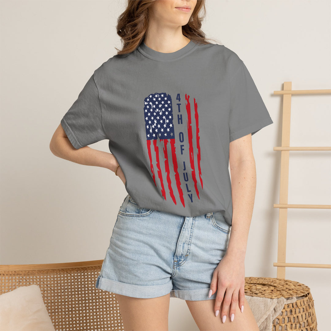 4th of July Distressed Flag T-Shirt