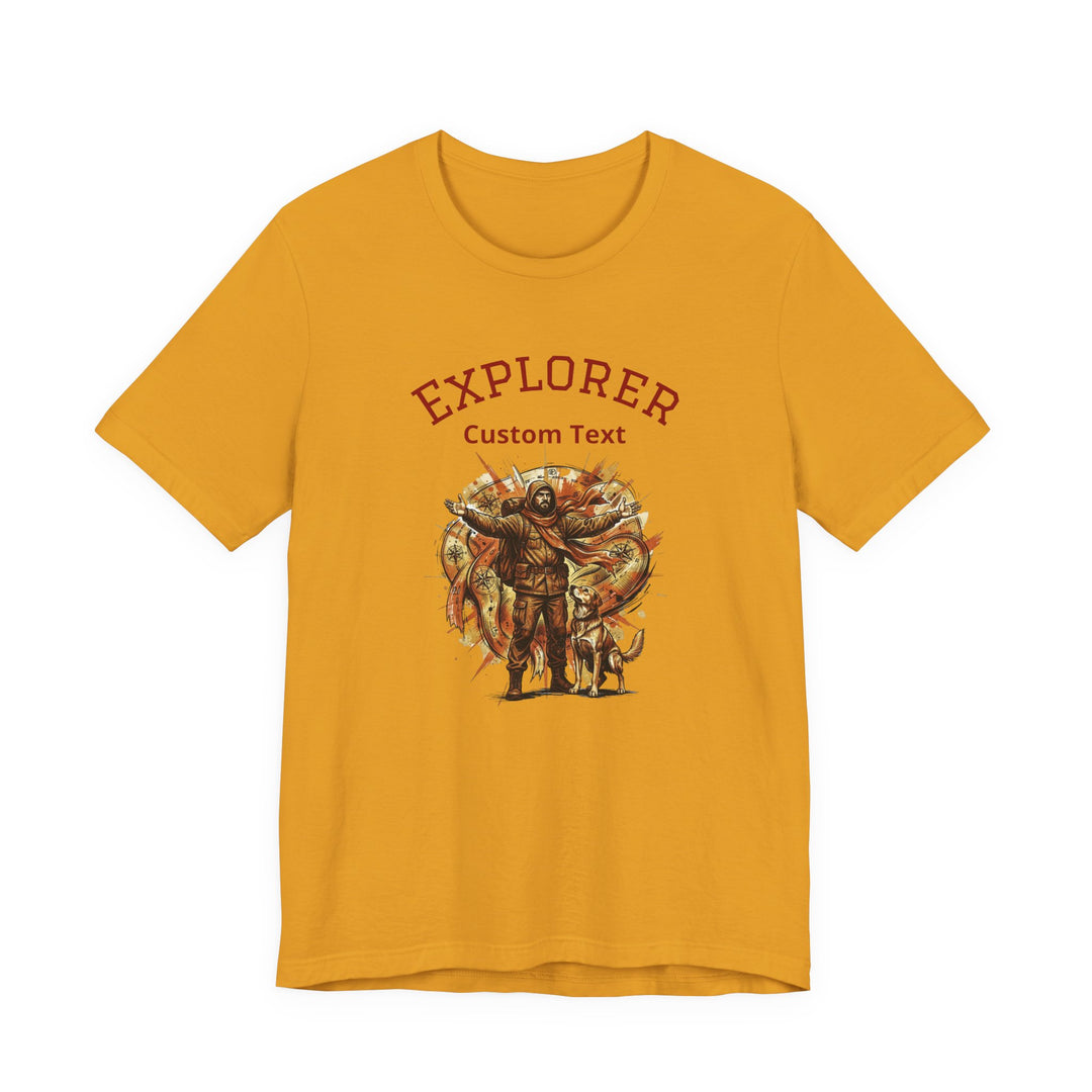 Personalize Explore Adventure T-Shirt | Personalized Hiker Graphic Tee | Custom Outdoor Nature Gift