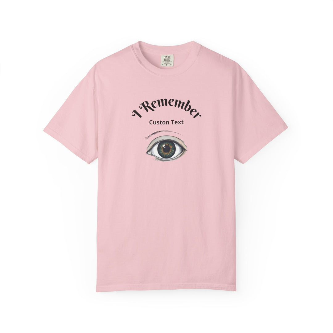 Personalized - Eye Graphic T-Shirt — "I Remember" Memorial Tee