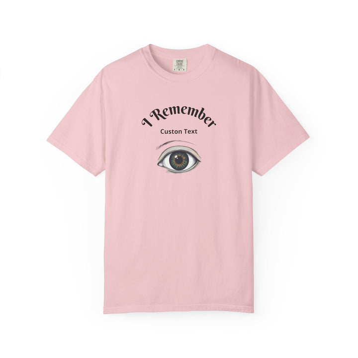 Personalized - Eye Graphic T-Shirt — "I Remember" Memorial Tee