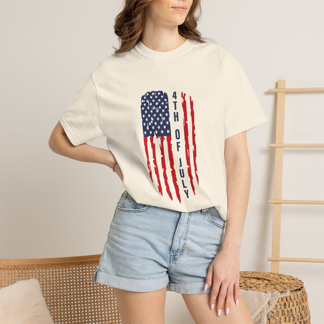 4th of July Distressed Flag T-Shirt