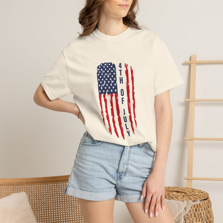 4th of July Distressed Flag T-Shirt