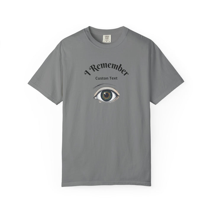 Personalized - Eye Graphic T-Shirt — "I Remember" Memorial Tee