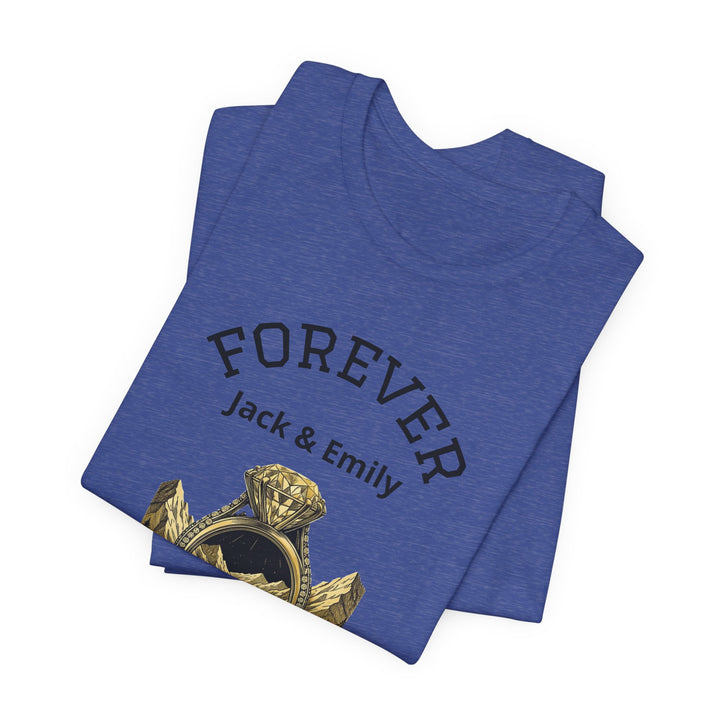 Personalized Forever Shirt, Custom Couple T Shirt, Anniversary Gift, Engagement Gift, Wedding Gift, Road Trip Shirt, Custom Name Tee
