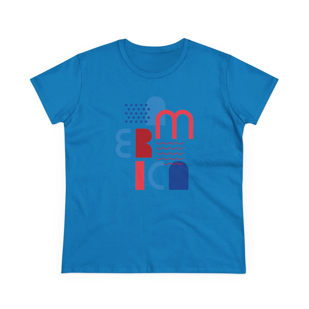 Semi-Fitted Cotton Tee with Minimalist Floral Graphic T-Shirt