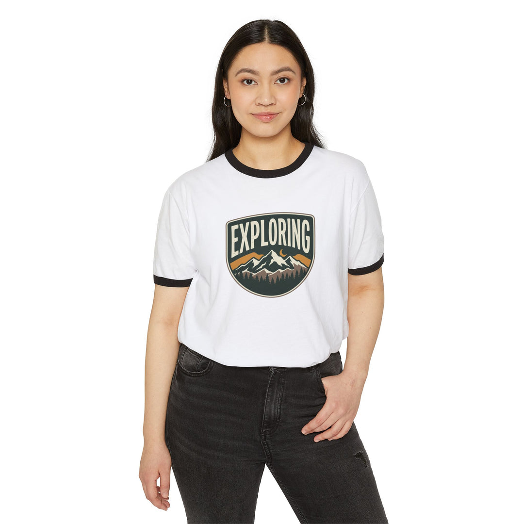 Exploring Mountains Ringer T-Shirt