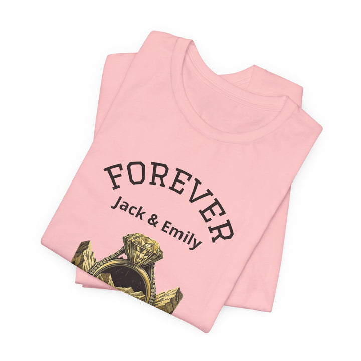Personalized Forever Shirt, Custom Couple T Shirt, Anniversary Gift, Engagement Gift, Wedding Gift, Road Trip Shirt, Custom Name Tee