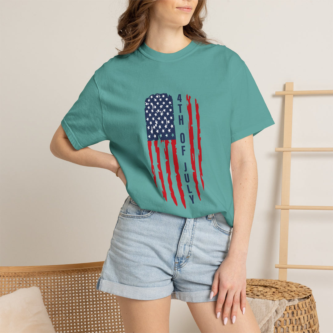4th of July Distressed Flag T-Shirt