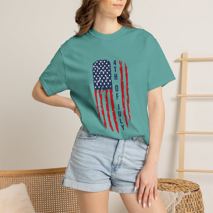 4th of July Distressed Flag T-Shirt