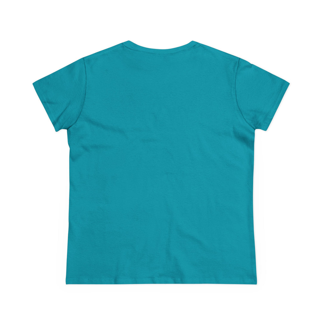 Semi-Fitted Cotton Tee with Minimalist Floral Graphic T-Shirt