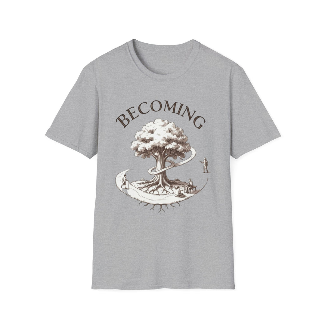 BECOMING Tree of Life Shirt | Personal Growth Tee | Inspirational Nature Shirt | Mindfulness Gift | Botanical Graphic T-Shirt