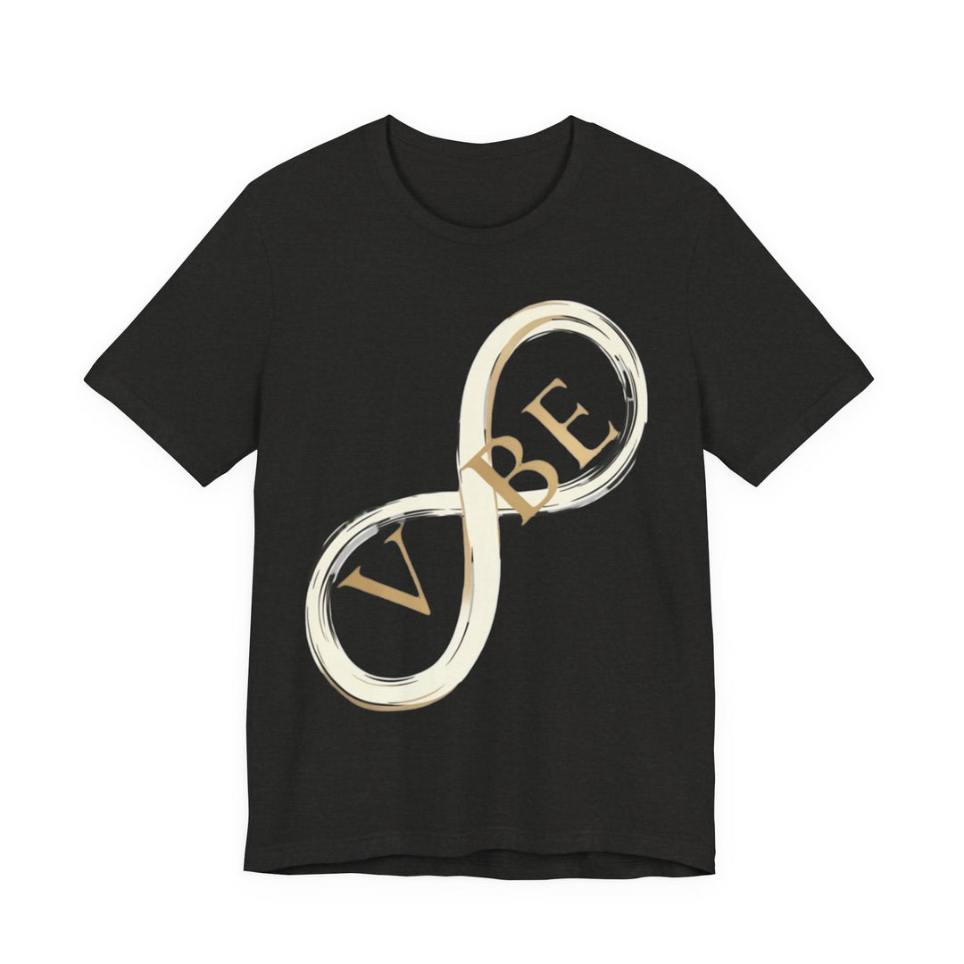 VIBE Infinity Shirt | Minimalist Graphic Tee | Modern Streetwear T-Shirt | Gold Infinity Symbol Shirt | Aesthetic Fashion Tee