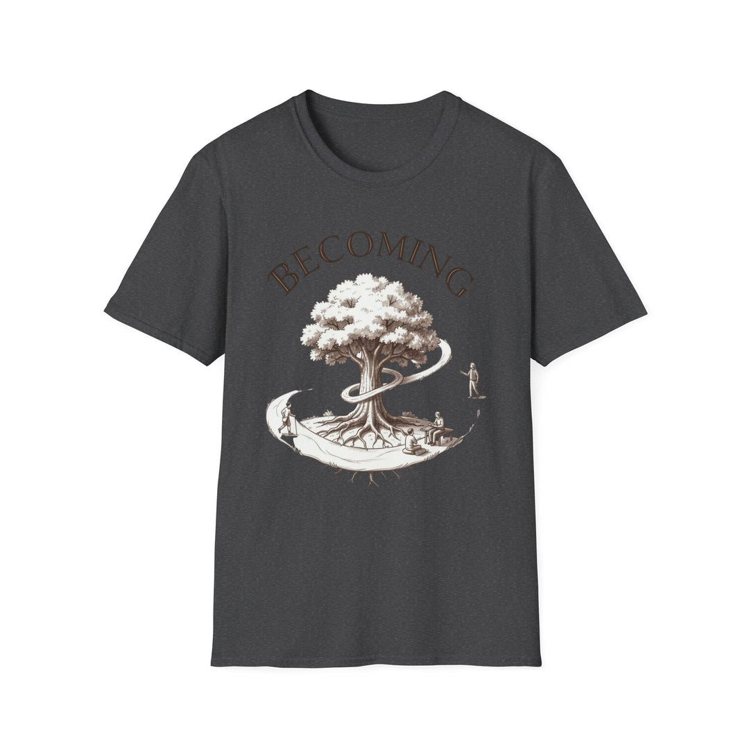 BECOMING Tree of Life Shirt | Personal Growth Tee | Inspirational Nature Shirt | Mindfulness Gift | Botanical Graphic T-Shirt