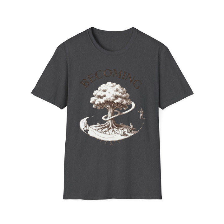 BECOMING Tree of Life Shirt | Personal Growth Tee | Inspirational Nature Shirt | Mindfulness Gift | Botanical Graphic T-Shirt