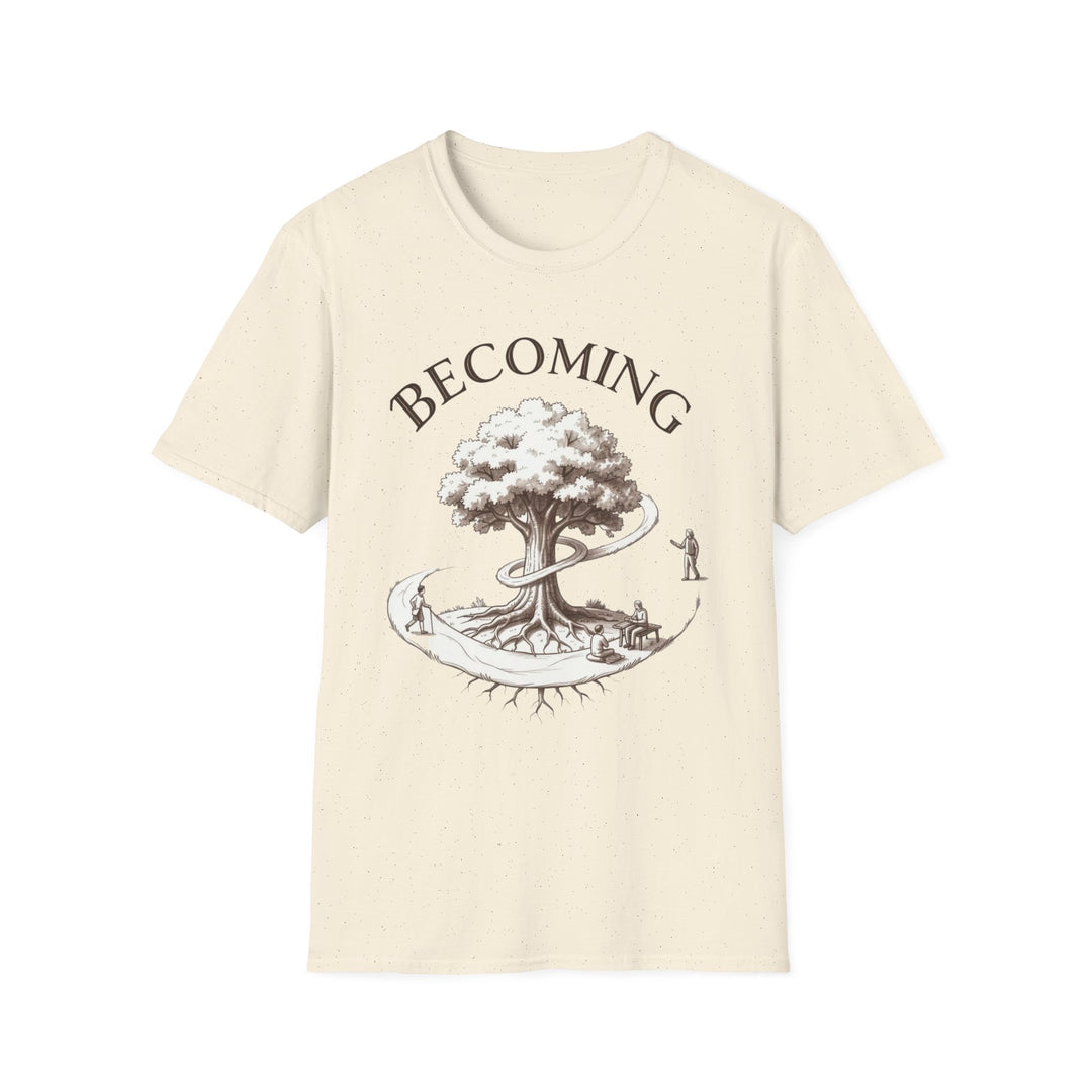 BECOMING Tree of Life Shirt | Personal Growth Tee | Inspirational Nature Shirt | Mindfulness Gift | Botanical Graphic T-Shirt
