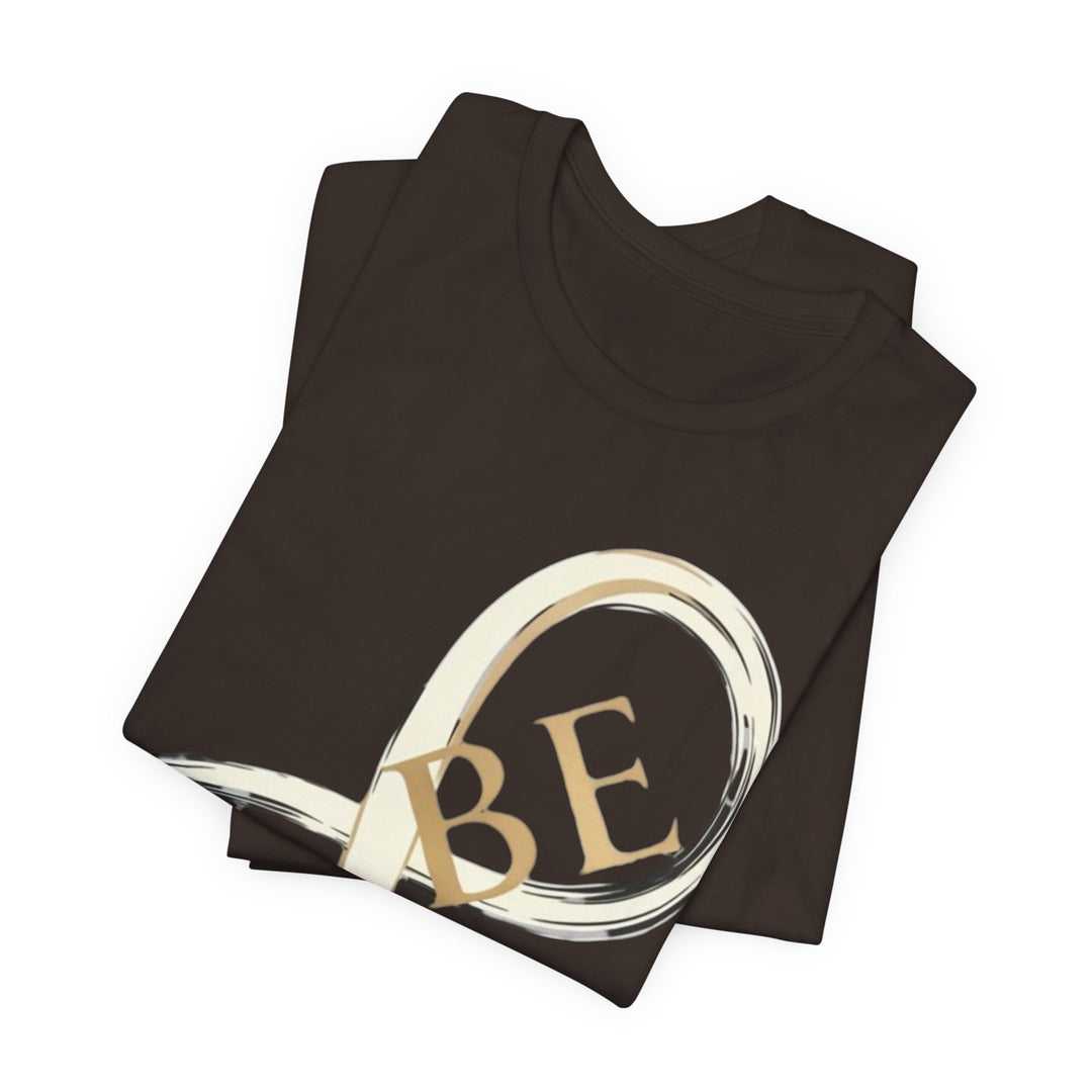 VIBE Infinity Shirt | Minimalist Graphic Tee | Modern Streetwear T-Shirt | Gold Infinity Symbol Shirt | Aesthetic Fashion Tee