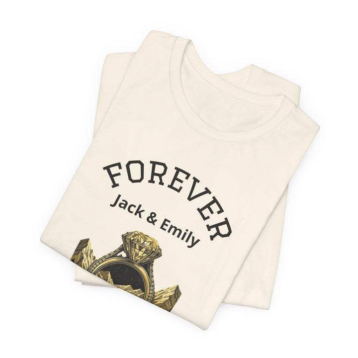 Personalized Forever Shirt, Custom Couple T Shirt, Anniversary Gift, Engagement Gift, Wedding Gift, Road Trip Shirt, Custom Name Tee