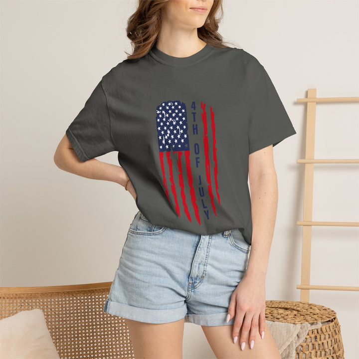 4th of July Distressed Flag T-Shirt