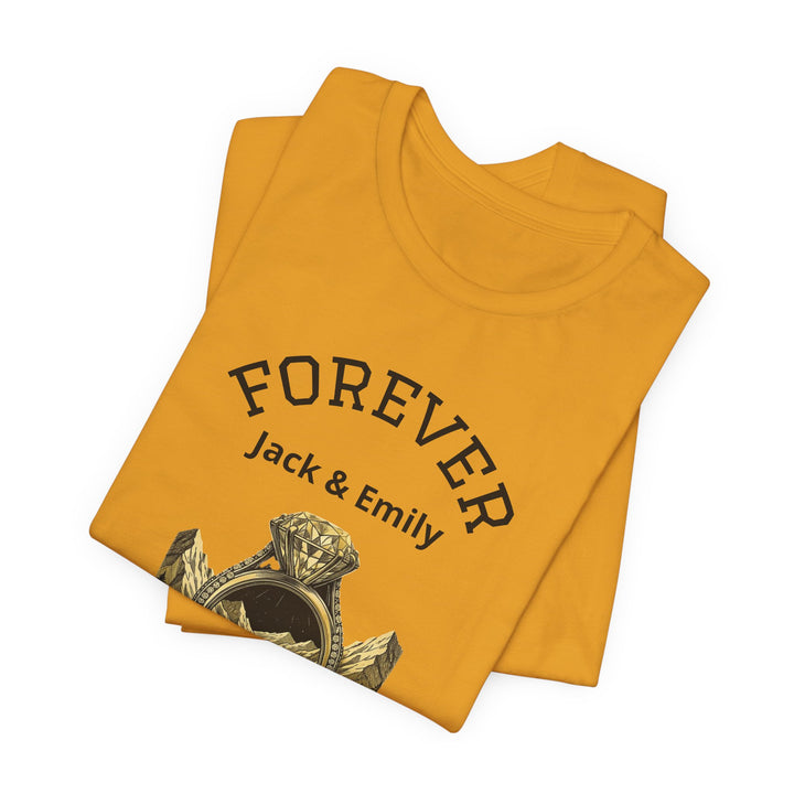 Personalized Forever Shirt, Custom Couple T Shirt, Anniversary Gift, Engagement Gift, Wedding Gift, Road Trip Shirt, Custom Name Tee
