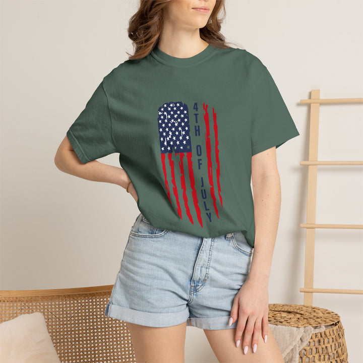 4th of July Distressed Flag T-Shirt