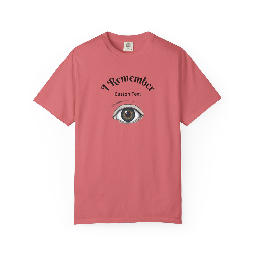 Personalized - Eye Graphic T-Shirt — "I Remember" Memorial Tee