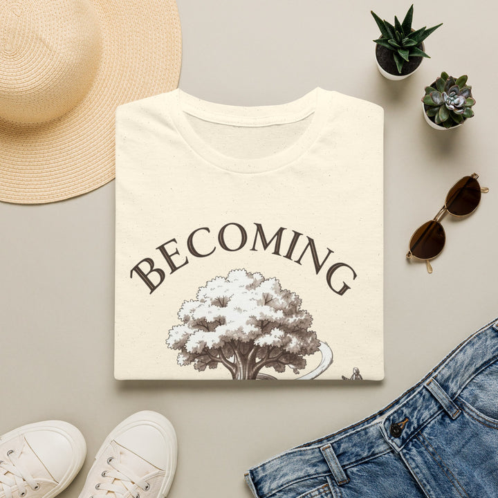 BECOMING Tree of Life Shirt | Personal Growth Tee | Inspirational Nature Shirt | Mindfulness Gift | Botanical Graphic T-Shirt