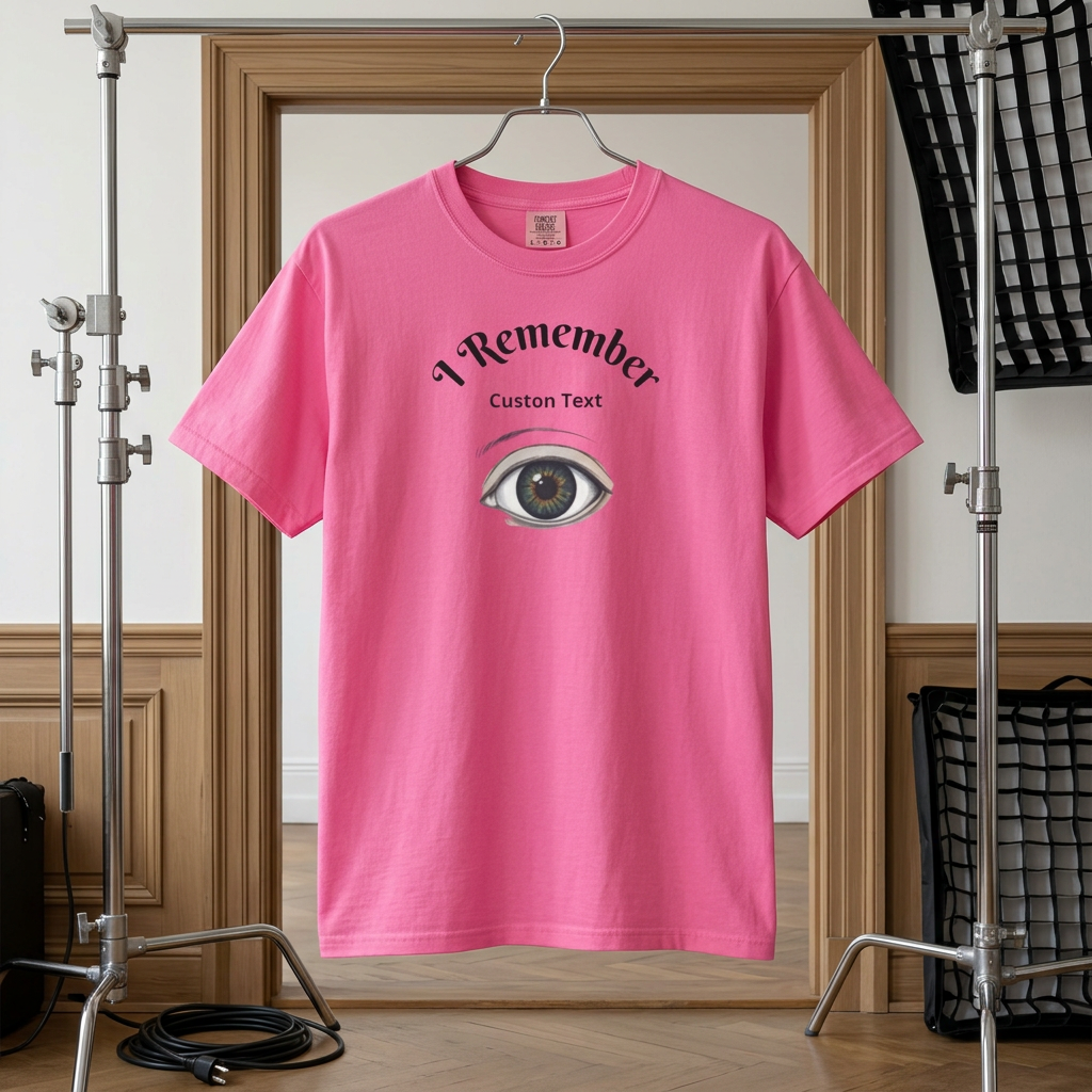 Personalized - Eye Graphic T-Shirt — "I Remember" Memorial Tee