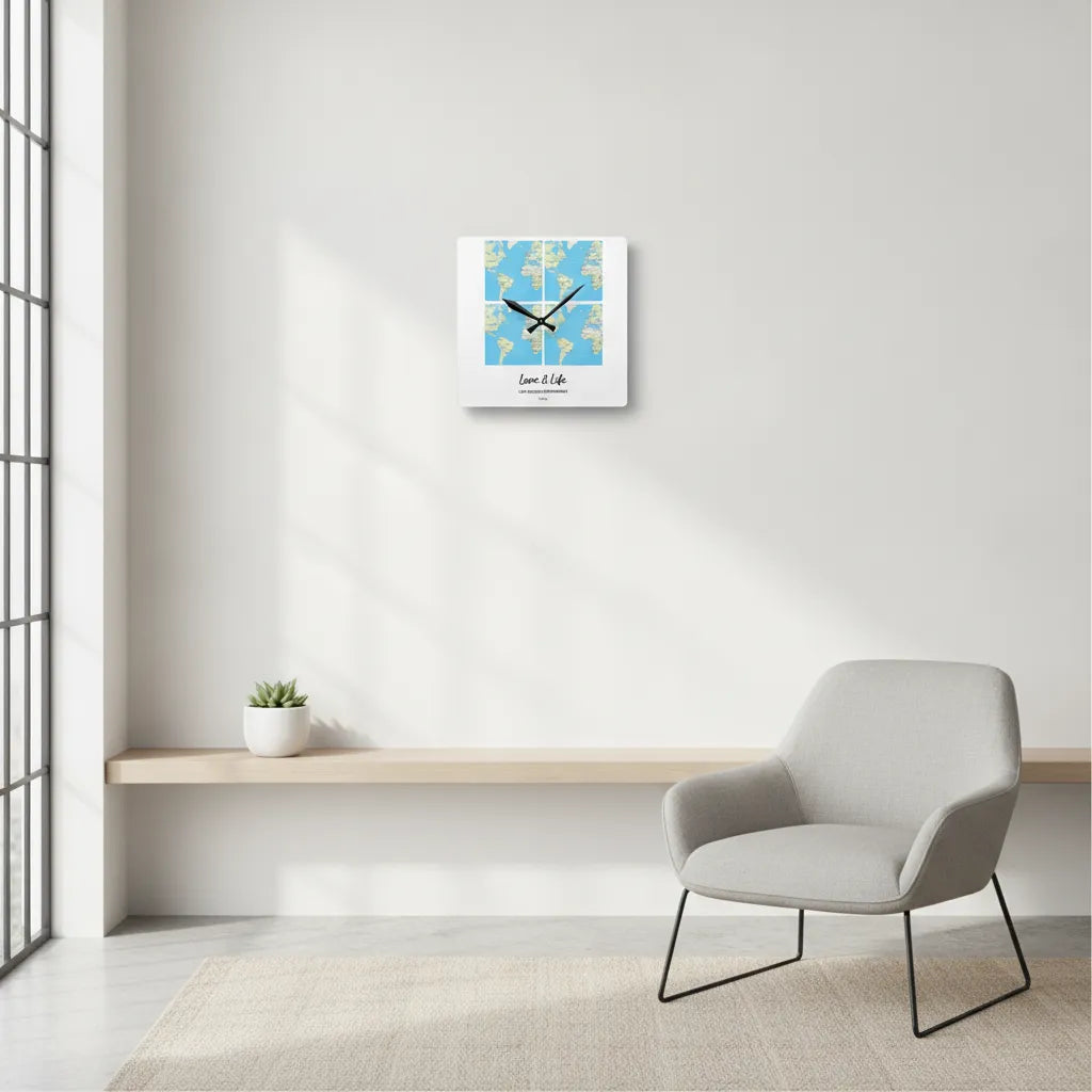 Personalizable Acrylic Wall Clock