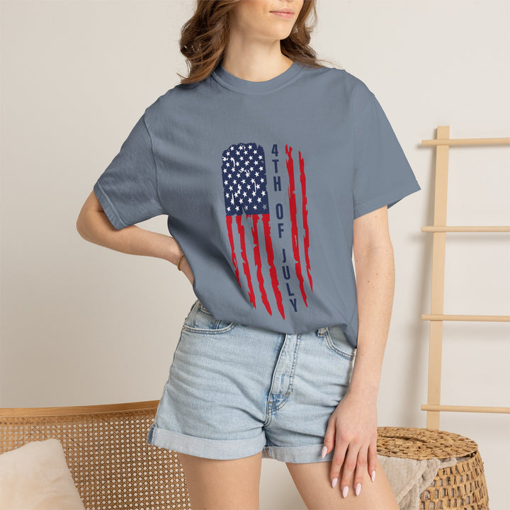 4th of July Distressed Flag T-Shirt
