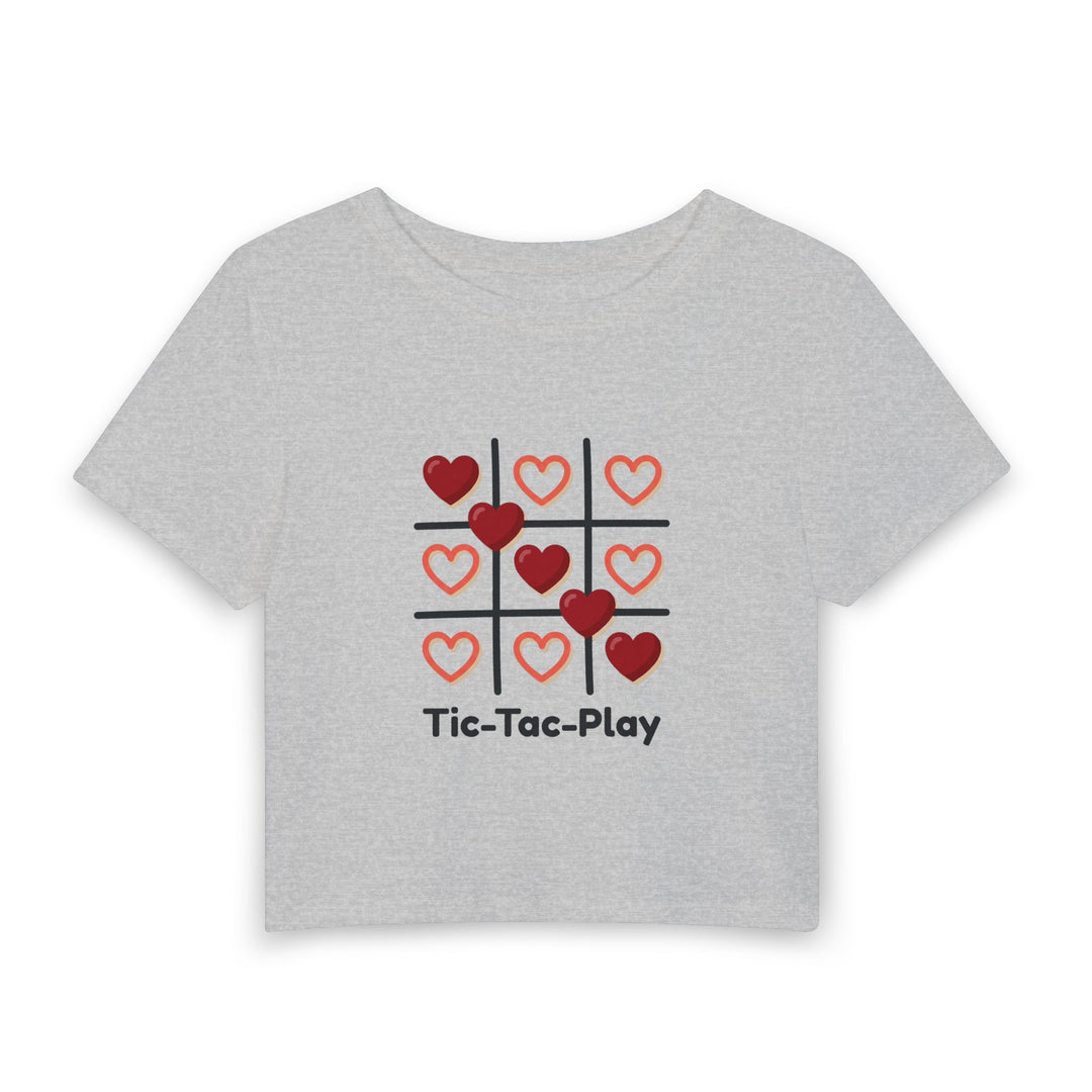 Cropped Botanical Figure Tee with Earth-Tone Illustration