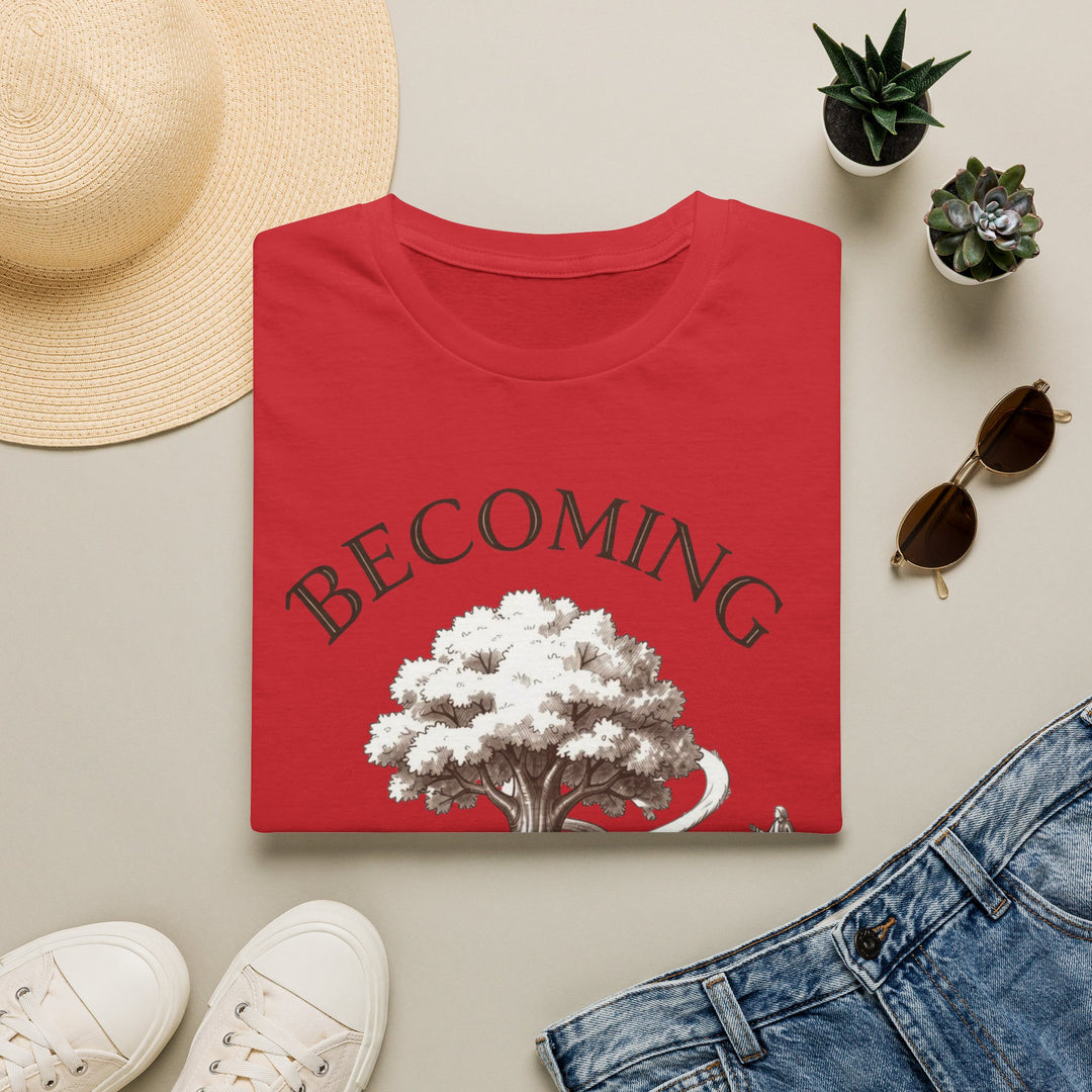 BECOMING Tree of Life Shirt | Personal Growth Tee | Inspirational Nature Shirt | Mindfulness Gift | Botanical Graphic T-Shirt