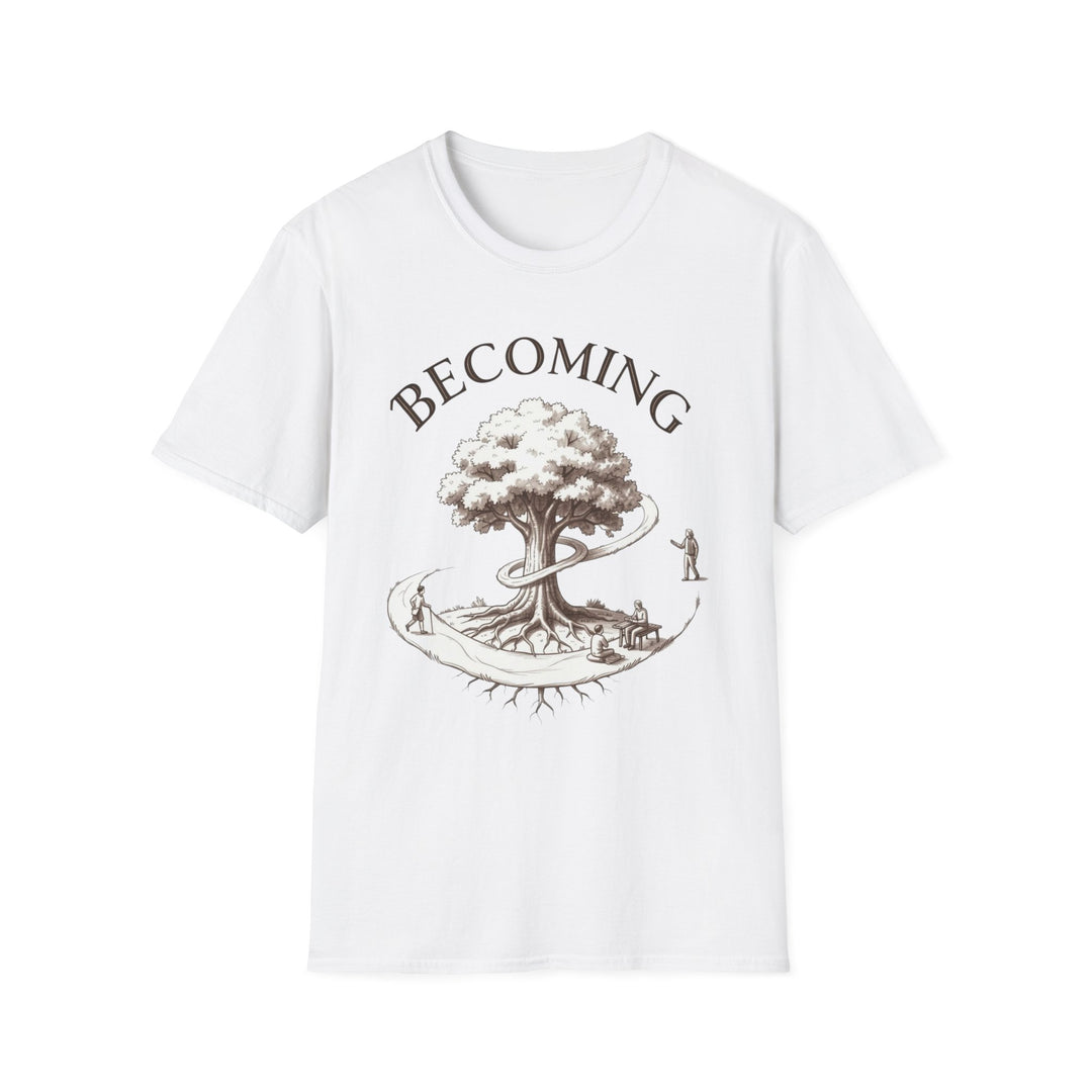 BECOMING Tree of Life Shirt | Personal Growth Tee | Inspirational Nature Shirt | Mindfulness Gift | Botanical Graphic T-Shirt