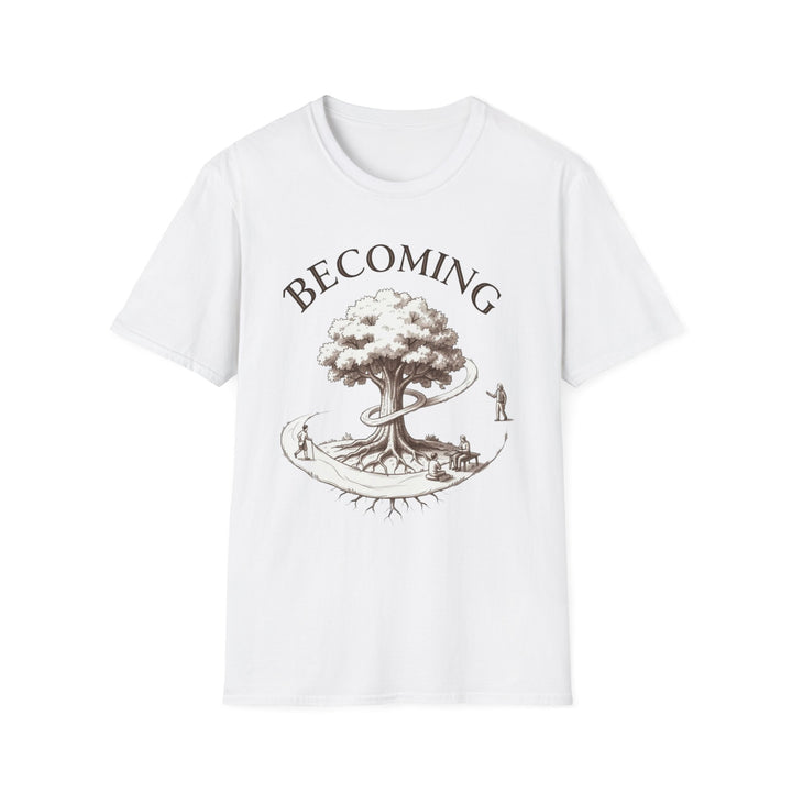 BECOMING Tree of Life Shirt | Personal Growth Tee | Inspirational Nature Shirt | Mindfulness Gift | Botanical Graphic T-Shirt