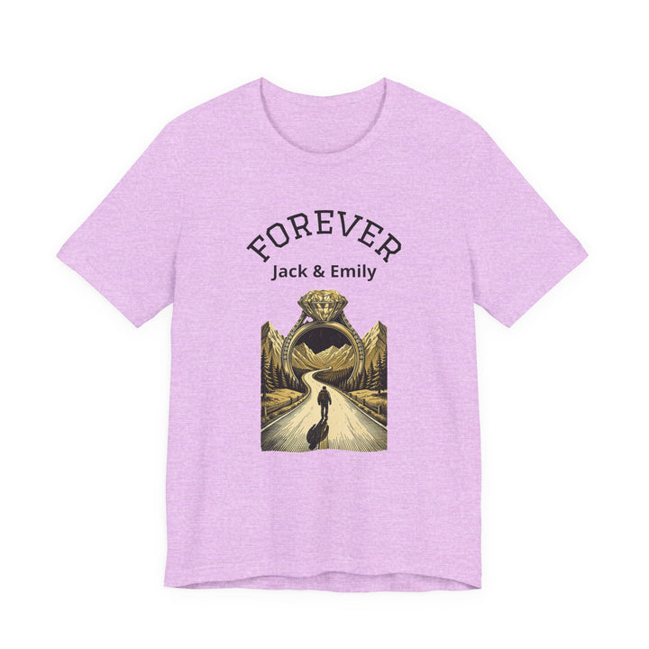 Personalized Forever Shirt, Custom Couple T Shirt, Anniversary Gift, Engagement Gift, Wedding Gift, Road Trip Shirt, Custom Name Tee