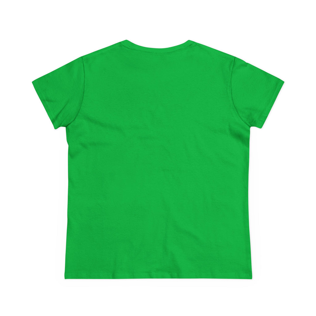 Semi-Fitted Cotton Tee with Minimalist Floral Graphic T-Shirt
