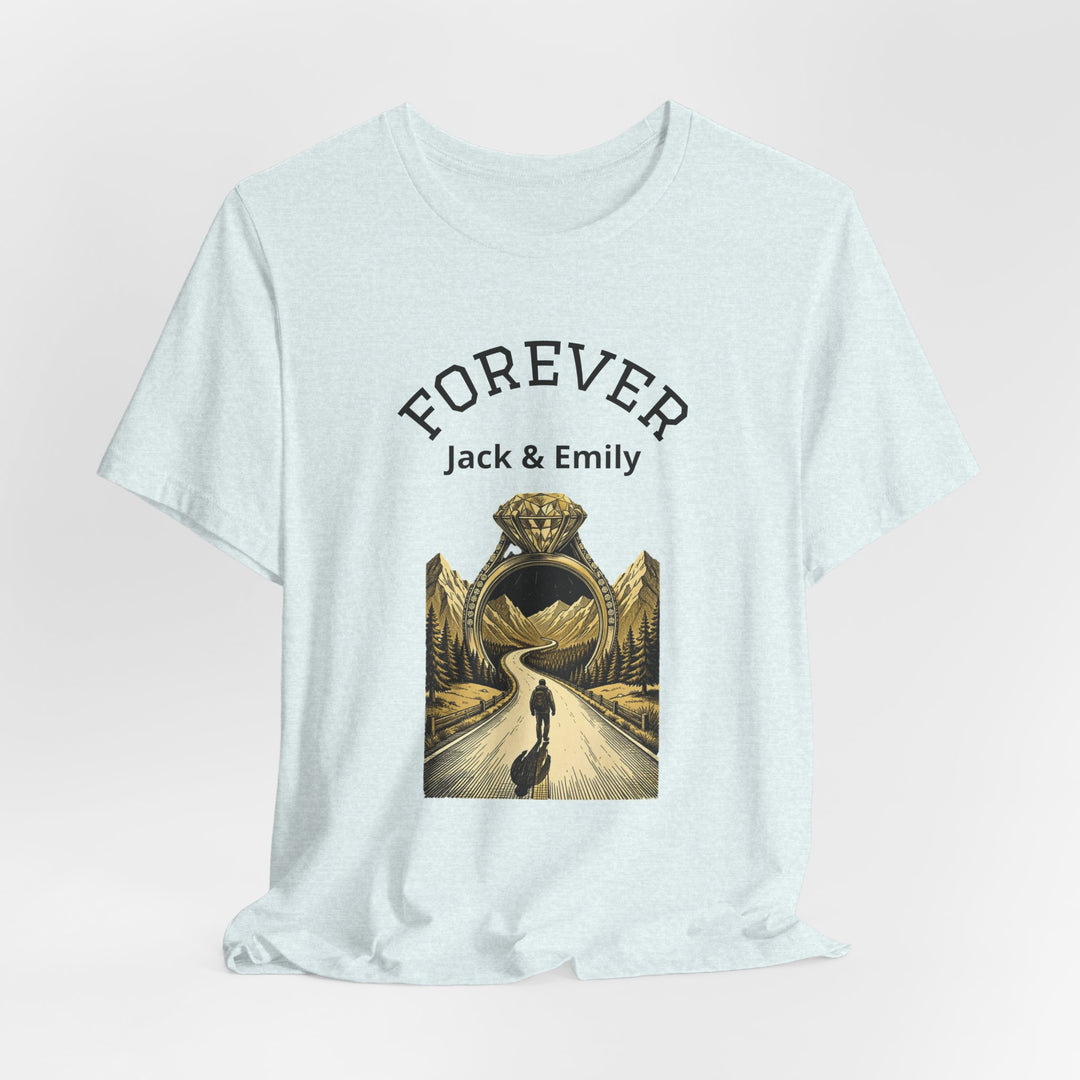 Personalized Forever Shirt, Custom Couple T Shirt, Anniversary Gift, Engagement Gift, Wedding Gift, Road Trip Shirt, Custom Name Tee