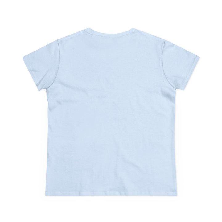 Semi-Fitted Cotton Tee with Minimalist Floral Graphic T-Shirt