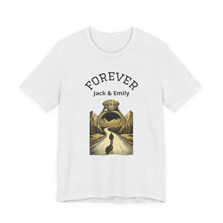 Personalized Forever Shirt, Custom Couple T Shirt, Anniversary Gift, Engagement Gift, Wedding Gift, Road Trip Shirt, Custom Name Tee