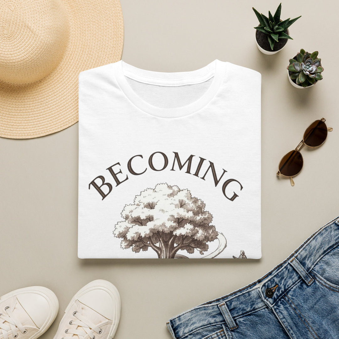 BECOMING Tree of Life Shirt | Personal Growth Tee | Inspirational Nature Shirt | Mindfulness Gift | Botanical Graphic T-Shirt