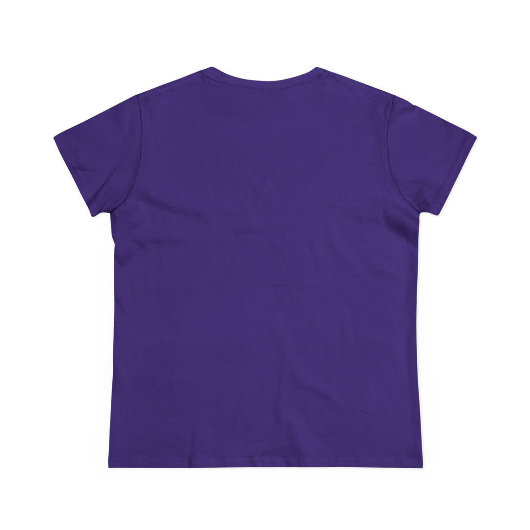 Semi-Fitted Cotton Tee with Minimalist Floral Graphic T-Shirt