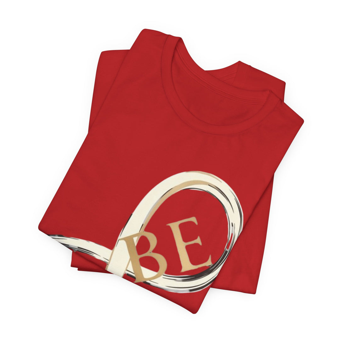 VIBE Infinity Shirt | Minimalist Graphic Tee | Modern Streetwear T-Shirt | Gold Infinity Symbol Shirt | Aesthetic Fashion Tee