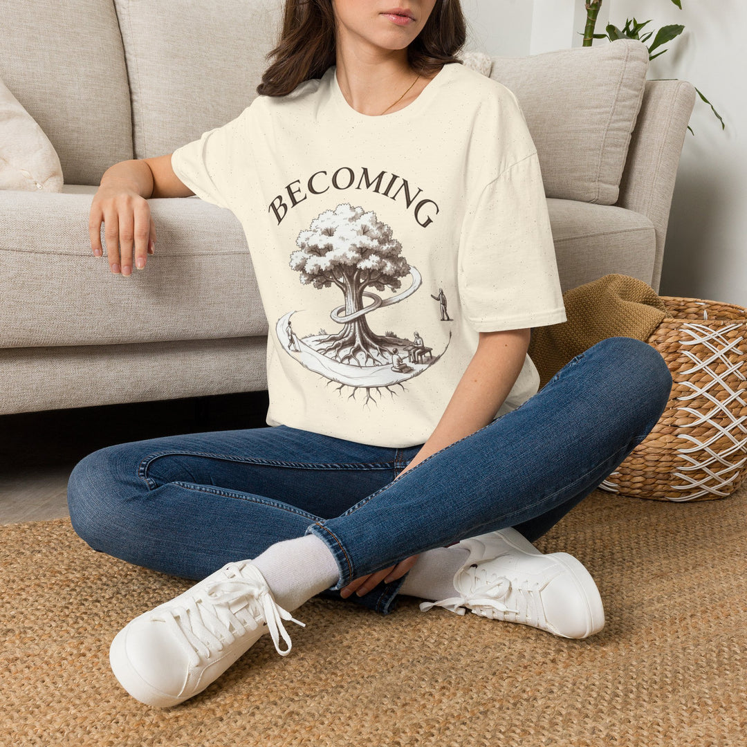 BECOMING Tree of Life Shirt | Personal Growth Tee | Inspirational Nature Shirt | Mindfulness Gift | Botanical Graphic T-Shirt