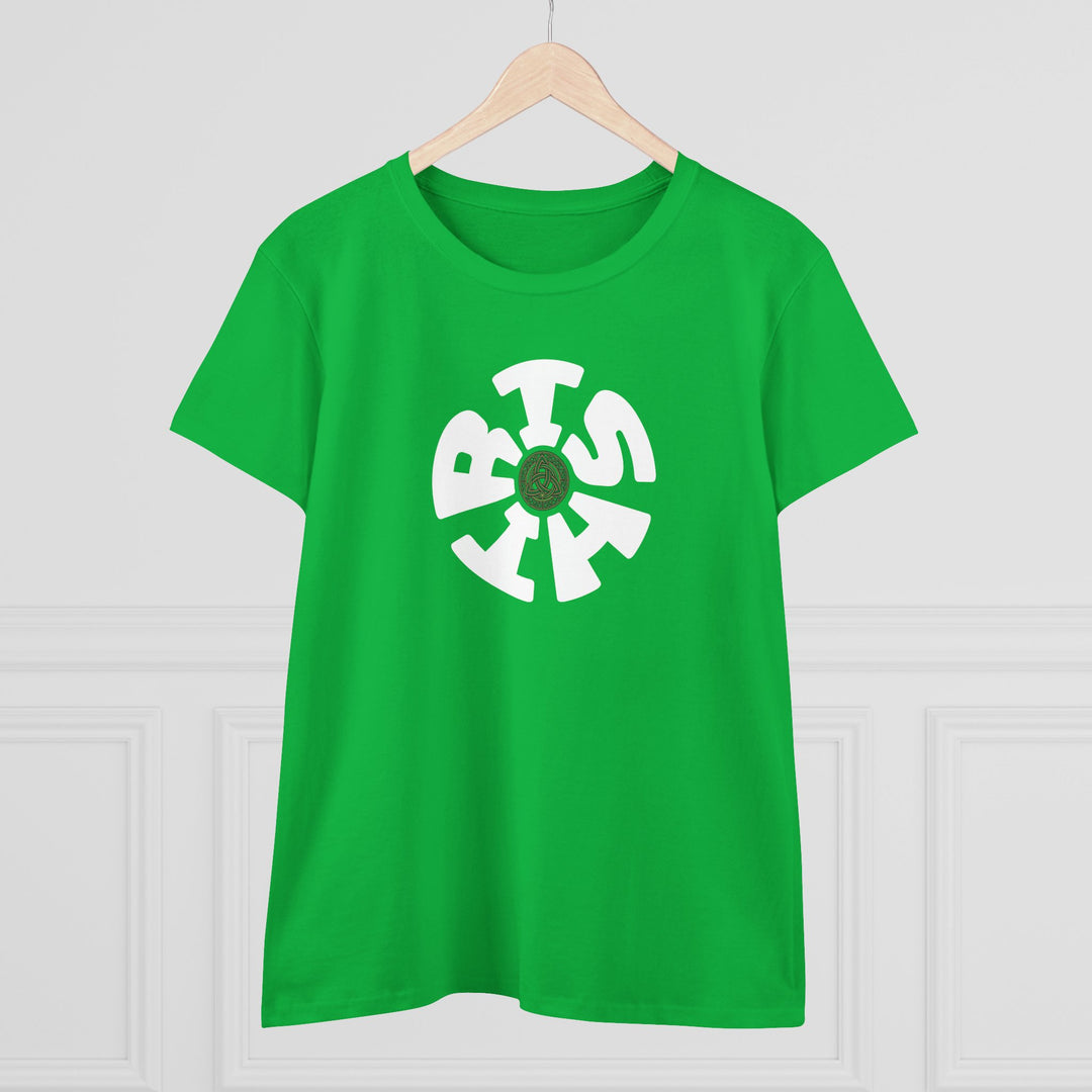 Semi-Fitted Cotton Tee with Minimalist Floral Graphic T-Shirt