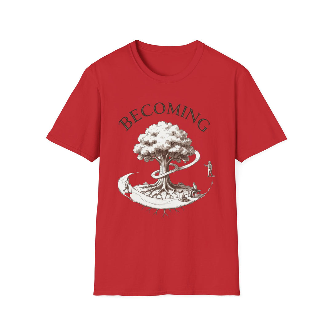 BECOMING Tree of Life Shirt | Personal Growth Tee | Inspirational Nature Shirt | Mindfulness Gift | Botanical Graphic T-Shirt