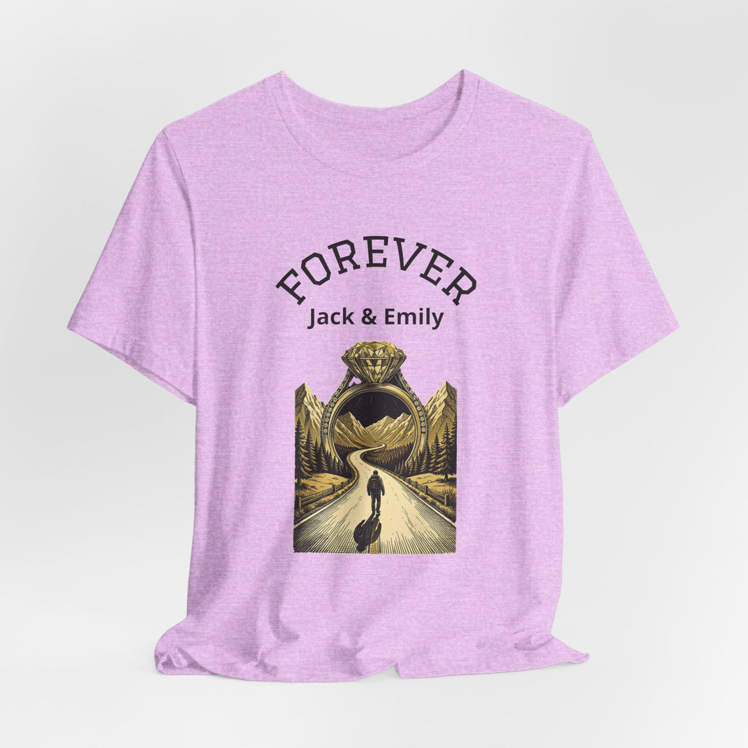 Personalized Forever Shirt, Custom Couple T Shirt, Anniversary Gift, Engagement Gift, Wedding Gift, Road Trip Shirt, Custom Name Tee