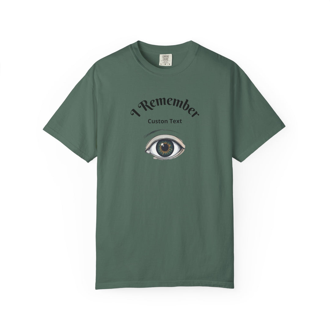 Personalized - Eye Graphic T-Shirt — "I Remember" Memorial Tee