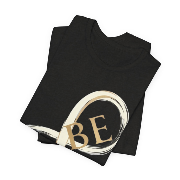 VIBE Infinity Shirt | Minimalist Graphic Tee | Modern Streetwear T-Shirt | Gold Infinity Symbol Shirt | Aesthetic Fashion Tee