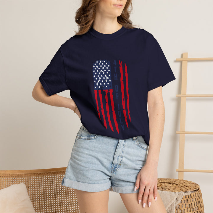 4th of July Distressed Flag T-Shirt
